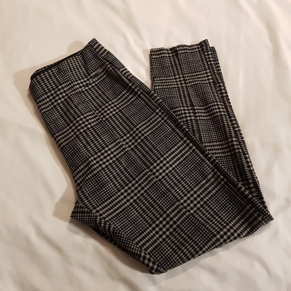 Zara girls size 13/14 plaid ponte pants pull on EUC - Picture 2 of 4